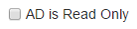 AD is read only