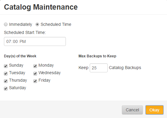 catalog maintenance 3