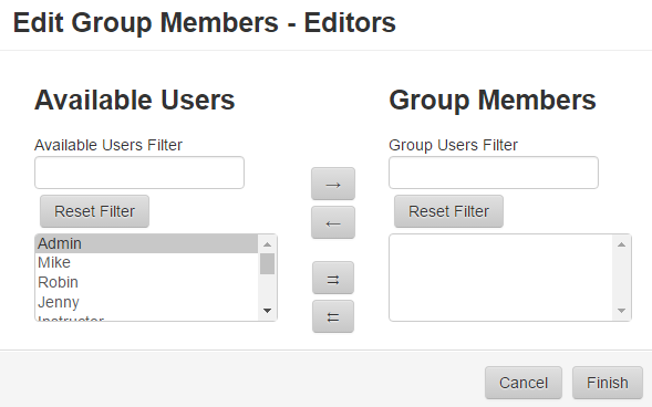 edit group members