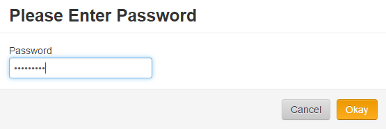 enter password
