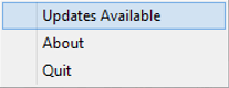 listener menu options
