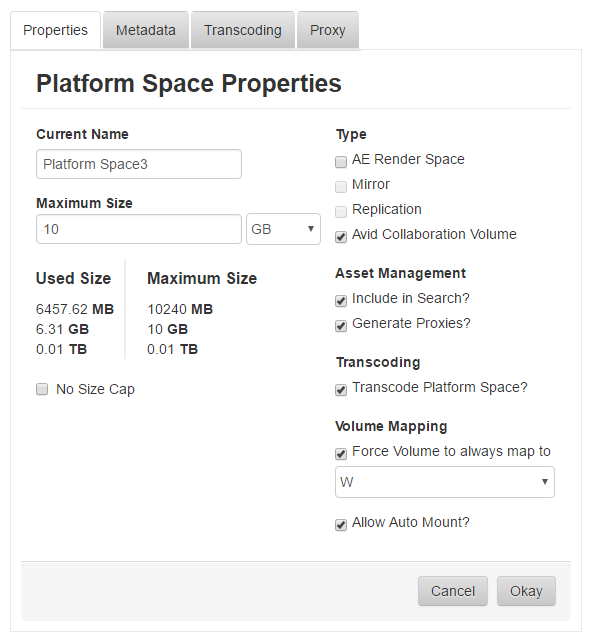 platform space properties