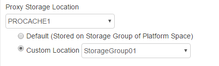 proxy storage location