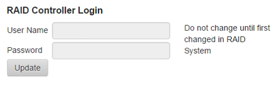raid controller login