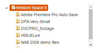 restore to platform space