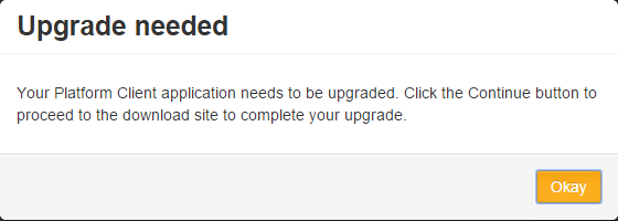 upgrade needed