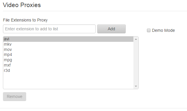 video proxy extension