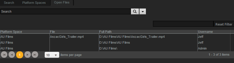 premiere open files tab